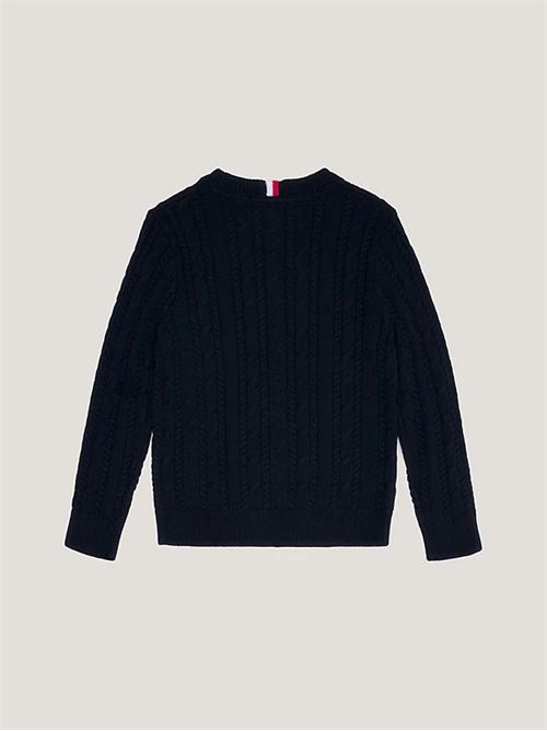 ESSENTIAL CABLE SWEATER TOMMY HILFIGER | KB0KB08512T/DW5